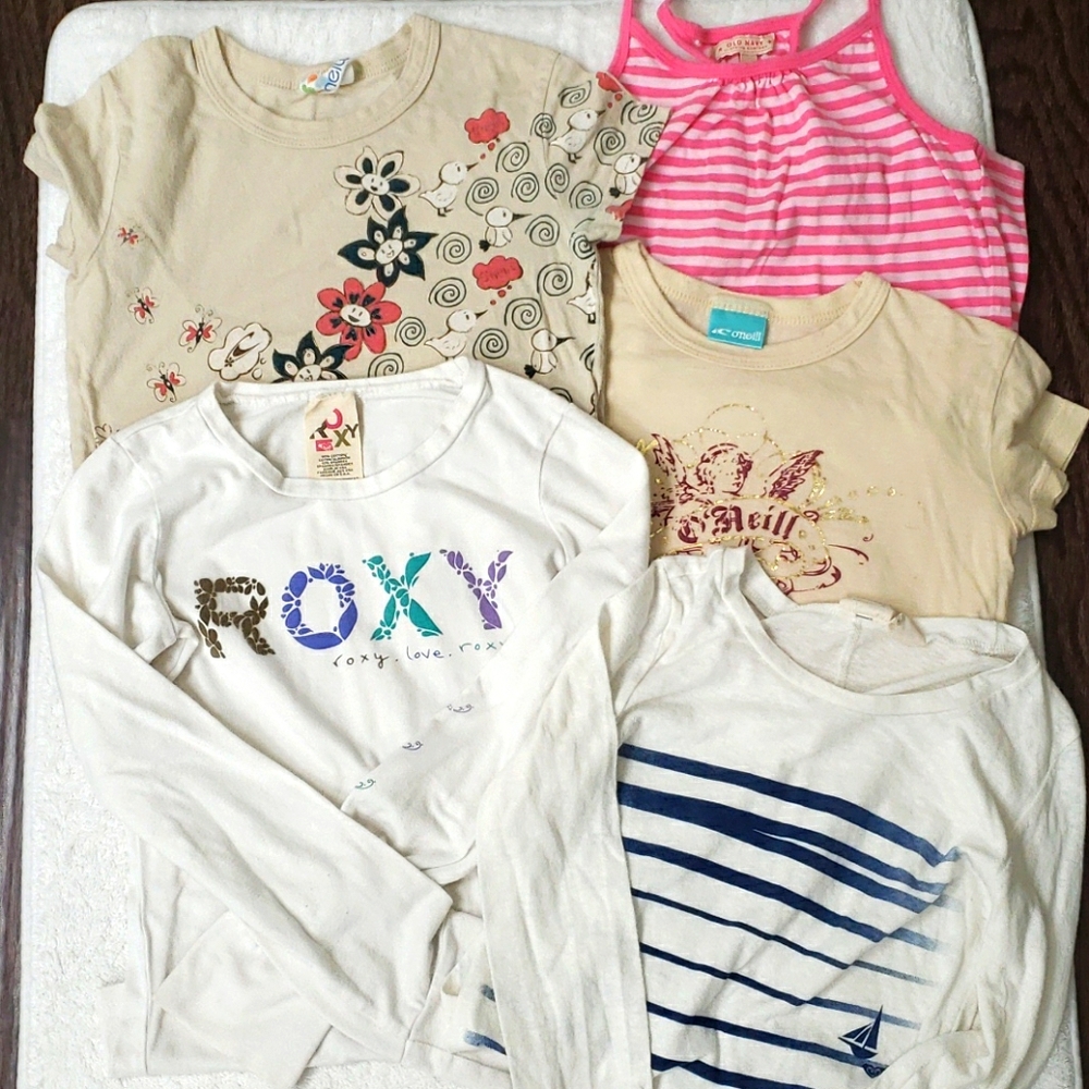 Lot of Girls Roxy Oneill Old Navy Girls 7-8 M tops